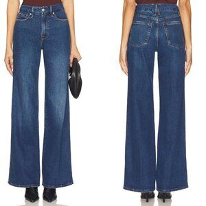 GOOD AMERICAN Good Skate High Waist Wide Leg Jean